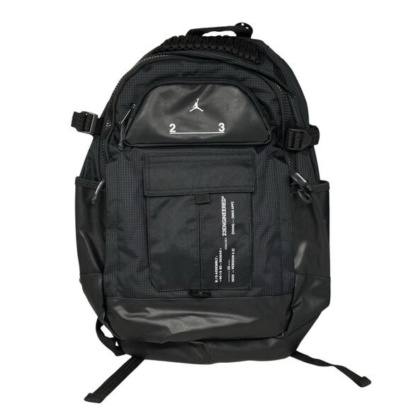 JORDAN AIR Backpack Black 23 Engineered 15" Laptop Travel MA0691-023 RARE - Picture 13 of 13